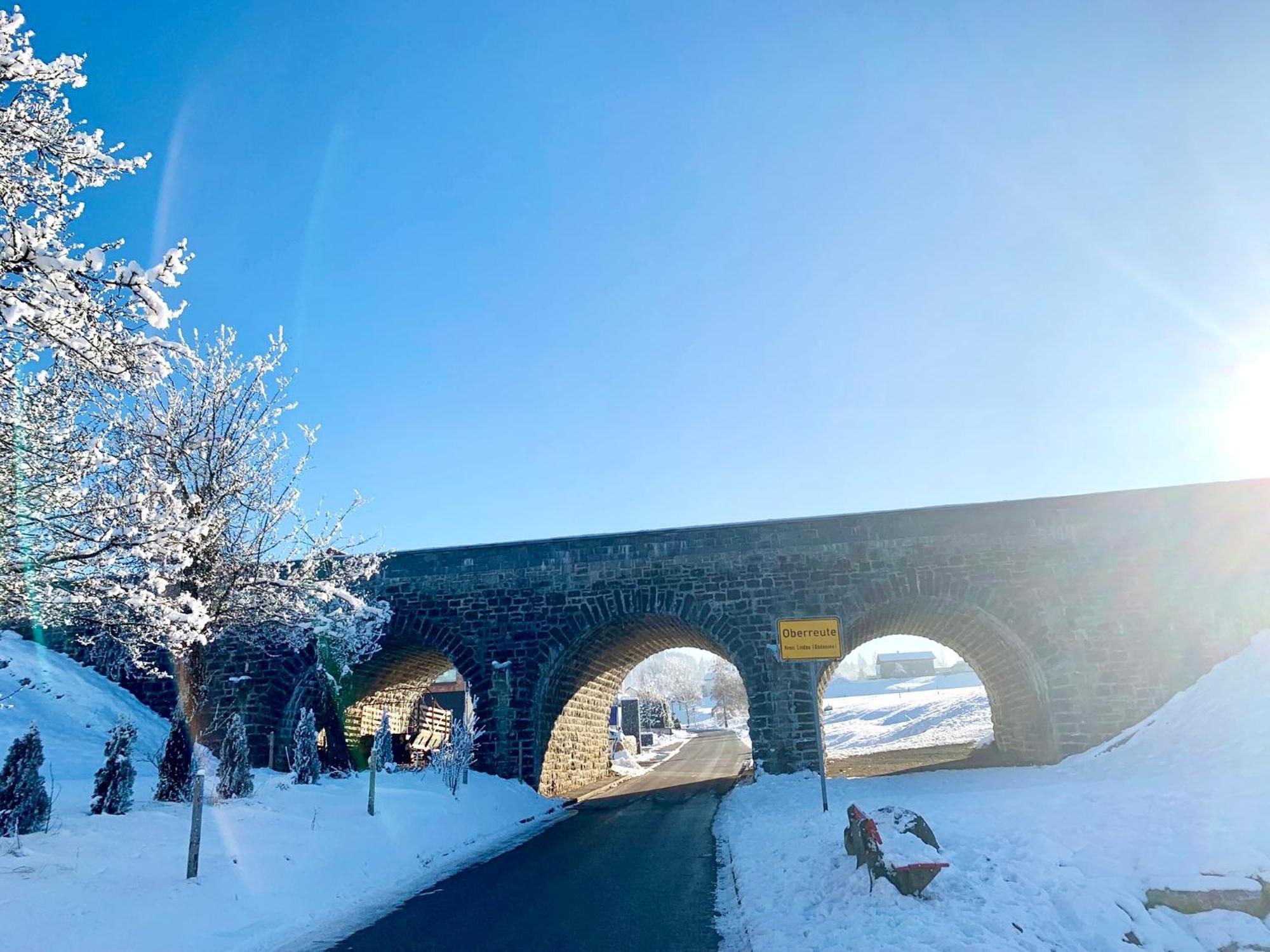 Lindners Hideaways - Bergnest Lodge - Bergblick Fewo 6 Pers Balkon Garten Hund Ski Unterkunft Luftkurort Oberreute Naehe Buchenegger Wasserfaelle Eistobel Bodensee Экстерьер фото